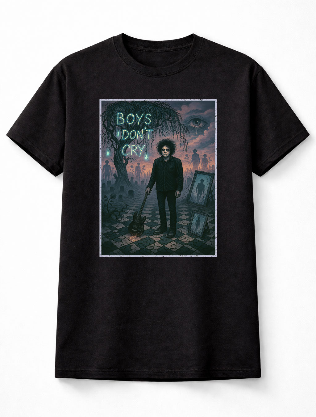 The Cure Boys Don’t Cry Robert Smith Post-Punk Gothic Icon Adults & Kids Unisex T-Shirt