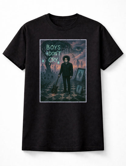 The Cure Boys Don’t Cry Robert Smith Post-Punk Gothic Icon Adults & Kids Unisex T-Shirt