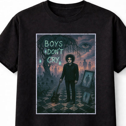 The Cure Boys Don’t Cry Robert Smith Post-Punk Gothic Icon Adults & Kids Unisex T-Shirt