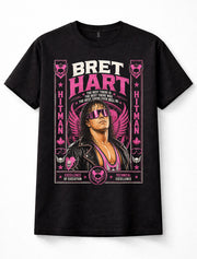 Bret Hart Hitman WWE Wrestling Legend Graphic Unisex T-Shirt
