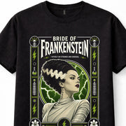 Bride of Frankenstein Classic Horror Gothic Halloween Unisex T-Shirt