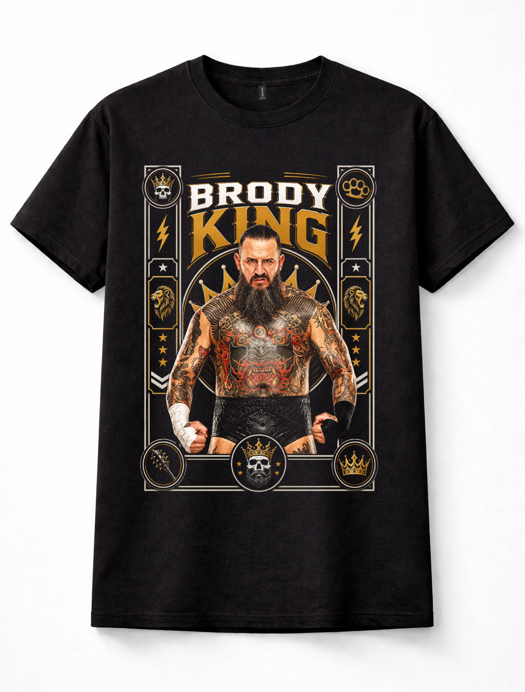 Brody King AEW House of Black Wrestling Tattooed Heavyweight Unisex T-Shirt
