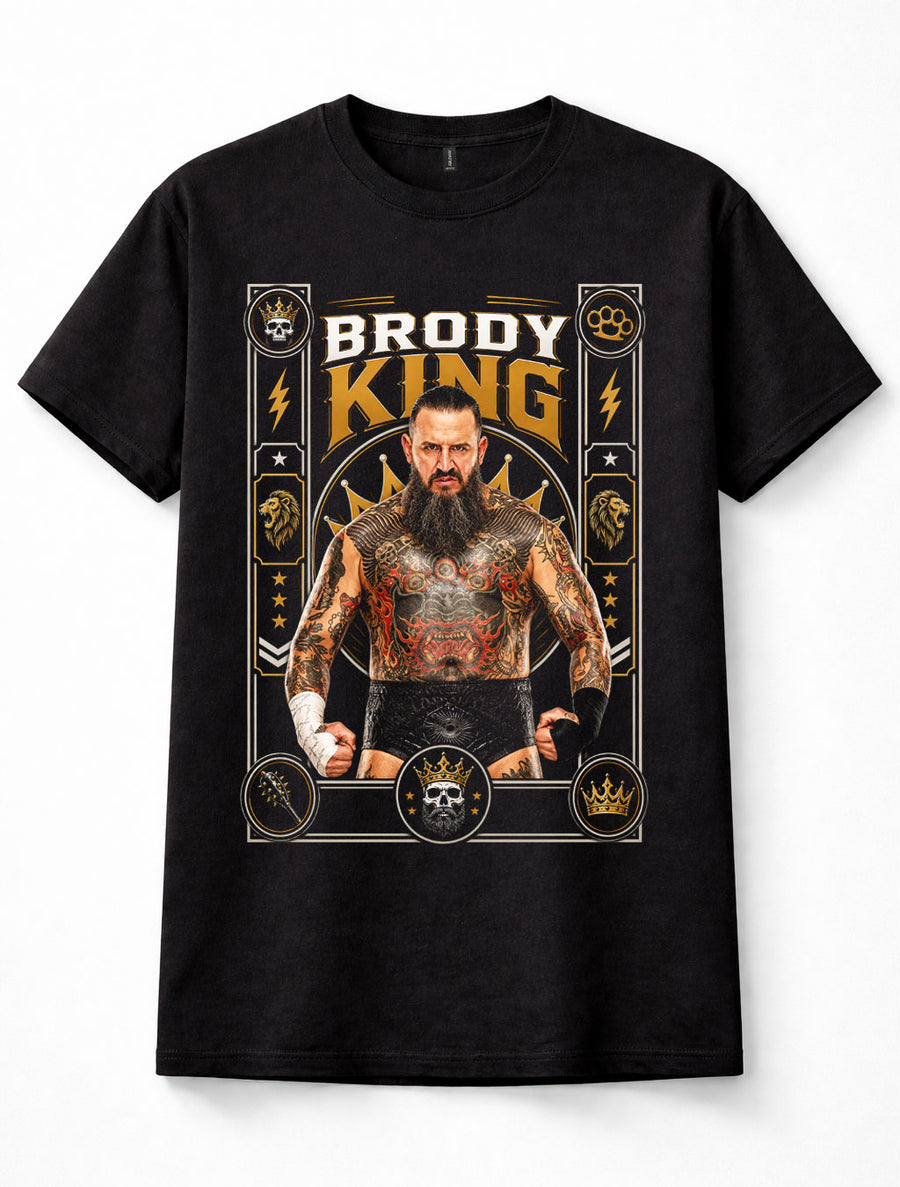 Brody King AEW House of Black Wrestling Tattooed Heavyweight Unisex T-Shirt