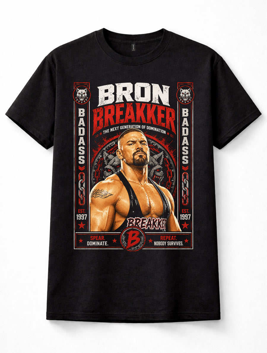 Bron Breakker WWE Wrestling Spear Dominate Graphic Unisex T-Shirt