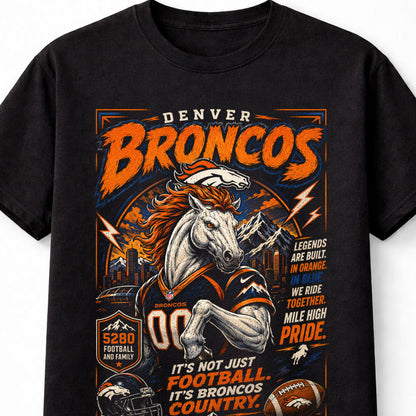 Denver Broncos NFL Horse Mascot Football Fan Gift Unisex T-Shirt