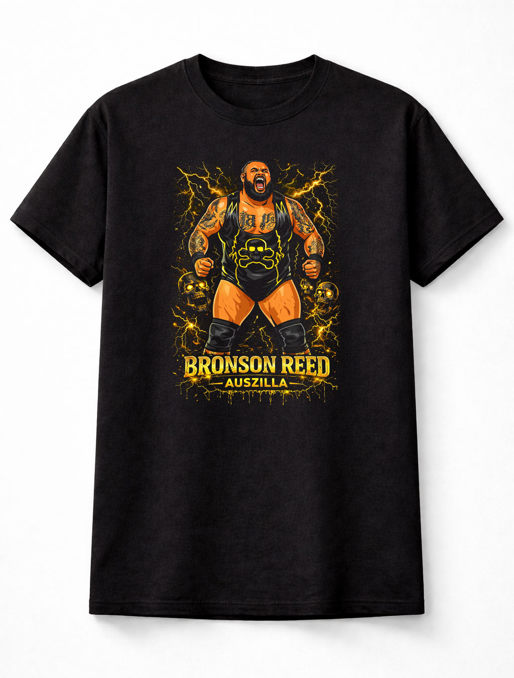 Bronson Reed Auszilla Graphic T Shirt Wrestling Power Tee WWE Adults & Kids Unisex T-Shirt