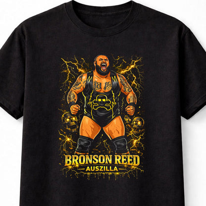 Bronson Reed Auszilla Graphic T Shirt Wrestling Power Tee WWE Adults & Kids Unisex T-Shirt