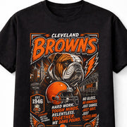 Cleveland Browns NFL Dawg Pound Bulldog Football Fan Gift Unisex T-Shirt