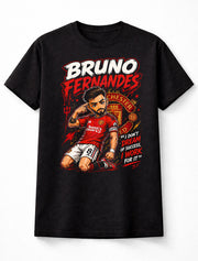 Bruno Fernandes Manchester United Style Soccer Football Fan Graphic Tee Unisex Adults & Kids T-Shirt