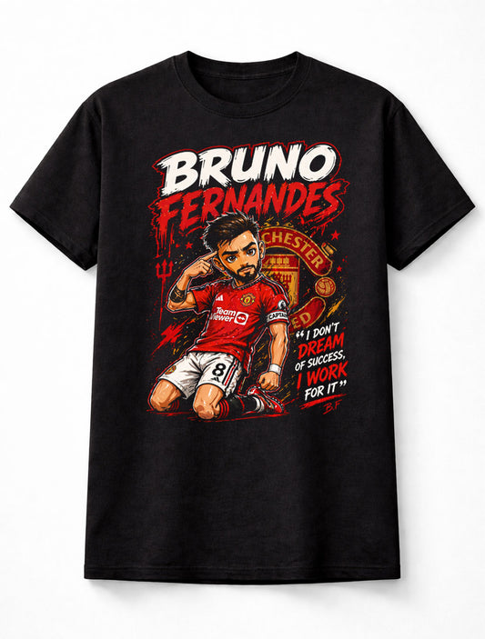 Bruno Fernandes Manchester United Style Soccer Football Fan Graphic Tee Unisex Adults & Kids T-Shirt