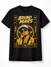 Bruno Mars Pop Music Singer Portrait Graphic Fan Unisex T-Shirt