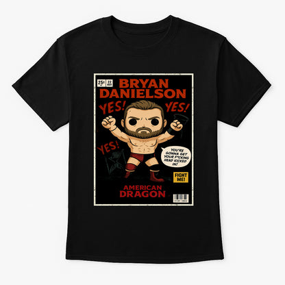 Bryan Danielson American Dragon Retro Comic Unisex T-Shirt YES! Movement Tee