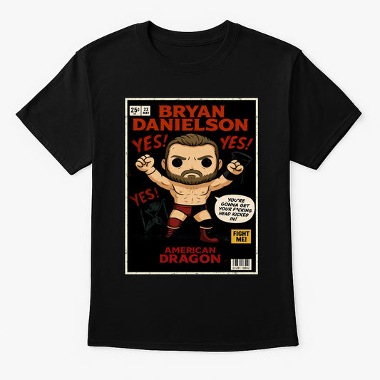 Bryan Danielson American Dragon Retro Comic Unisex T-Shirt YES! Movement Tee