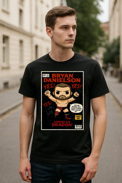 Bryan Danielson American Dragon Retro Comic Unisex T-Shirt YES! Movement Tee