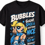 Powerpuff Girls Bubbles Sugar Spice Nice Cartoon Graphic Unisex T-Shirt