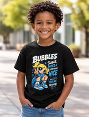 Powerpuff Girls Bubbles Sugar Spice Nice Cartoon Graphic Unisex T-Shirt