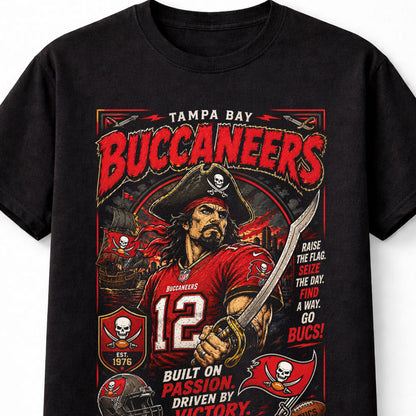 Tampa Bay Buccaneers NFL Pirate Football Fan Gift Graphic Unisex T-Shirt