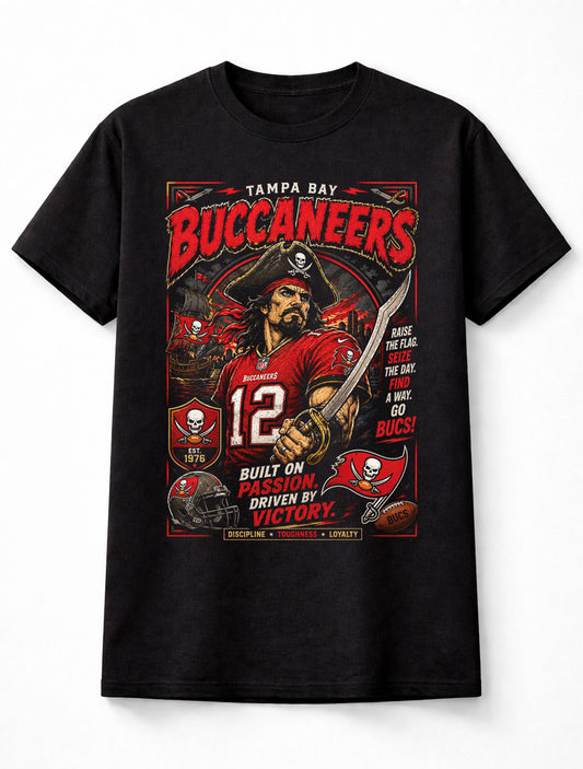 Tampa Bay Buccaneers NFL Pirate Football Fan Gift Graphic Unisex T-Shirt