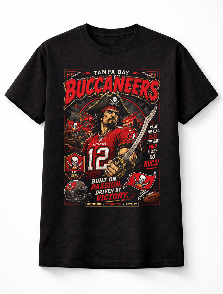Tampa Bay Buccaneers NFL Pirate Football Fan Gift Graphic Unisex T-Shirt
