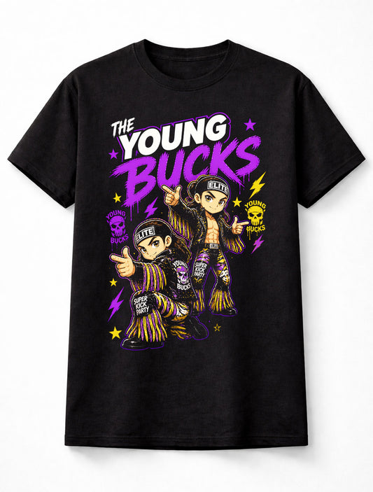 Young Bucks AEW Wrestling Superkick Party Elite Fan Unisex T-Shirt