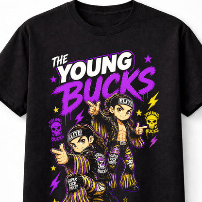 Young Bucks AEW Wrestling Superkick Party Elite Fan Unisex T-Shirt