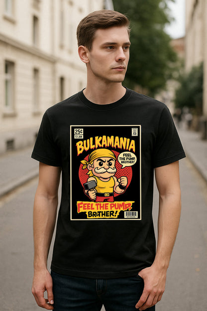 Bulkamania Unisex Adult & Kids T-Shirt – Feel the Pump, Brother!