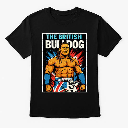 The British Bulldog Power & Pride Vintage WWF Wrestling Unisex T-Shirt