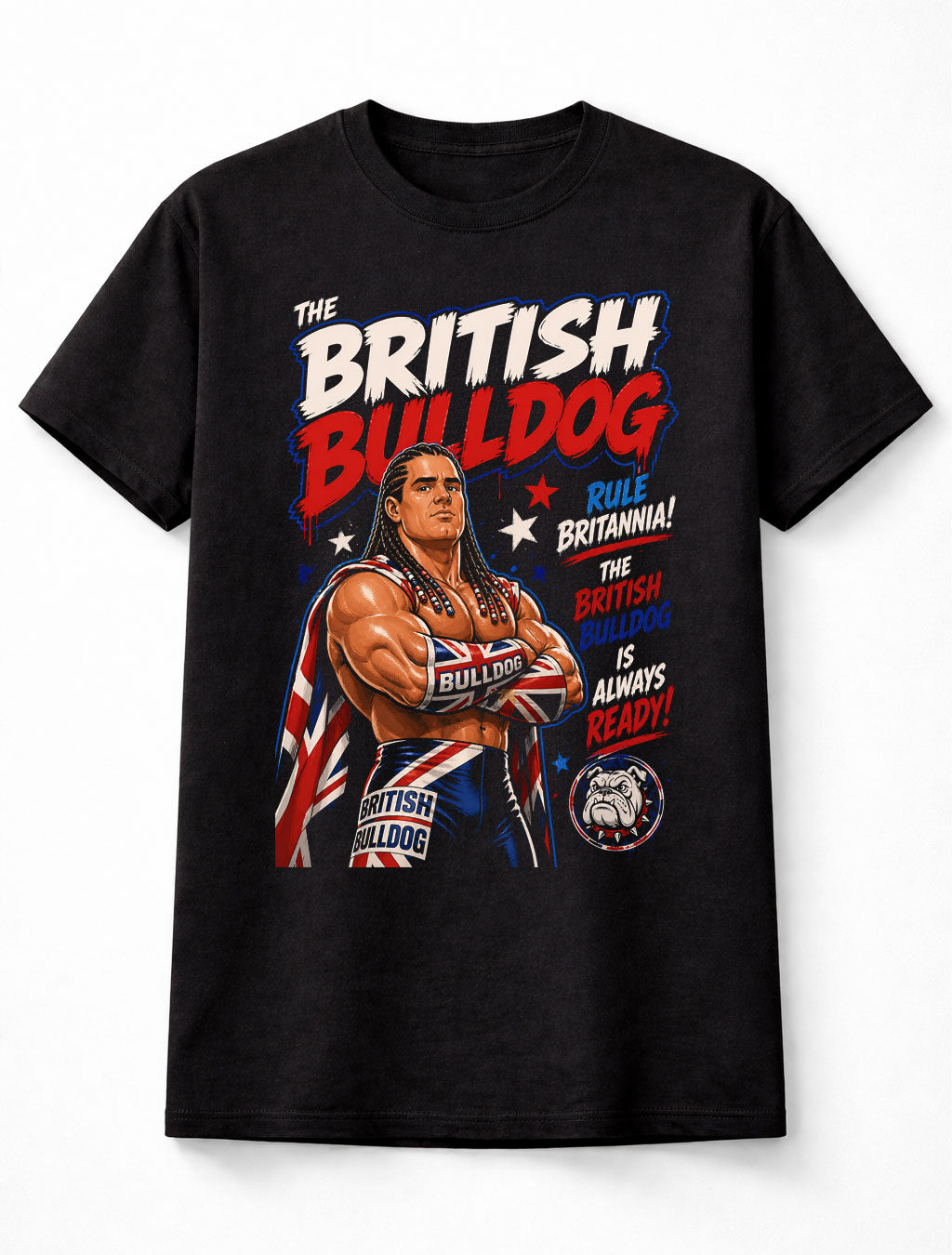 British Bulldog WWE Wrestling Legend Rule Britannia Unisex T-Shirt