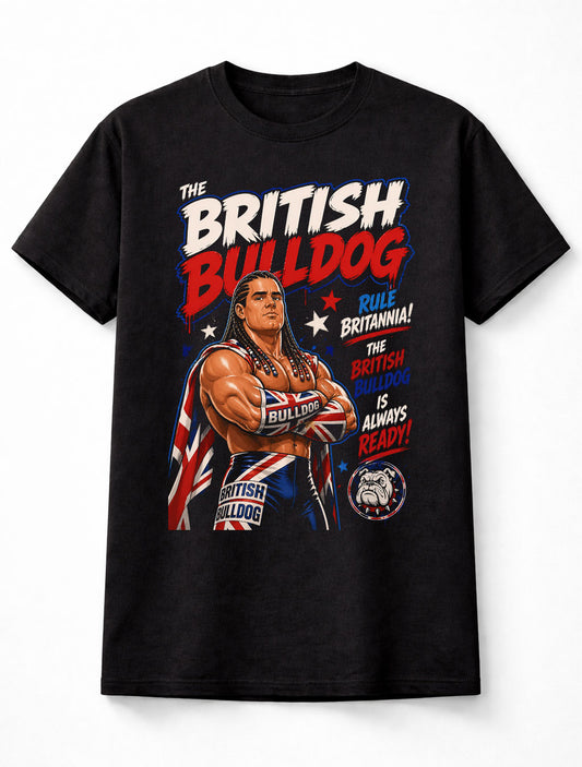 British Bulldog WWE Wrestling Legend Rule Britannia Unisex T-Shirt