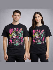 Anime Cyberpunk Bunny Girl Manga Japanese Graphic Unisex T-Shirt