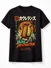 Buns Of Destruction Kaiju Hot Dog Monster Japan Unisex T-Shirt