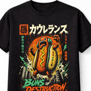 Buns Of Destruction Kaiju Hot Dog Monster Japan Unisex T-Shirt
