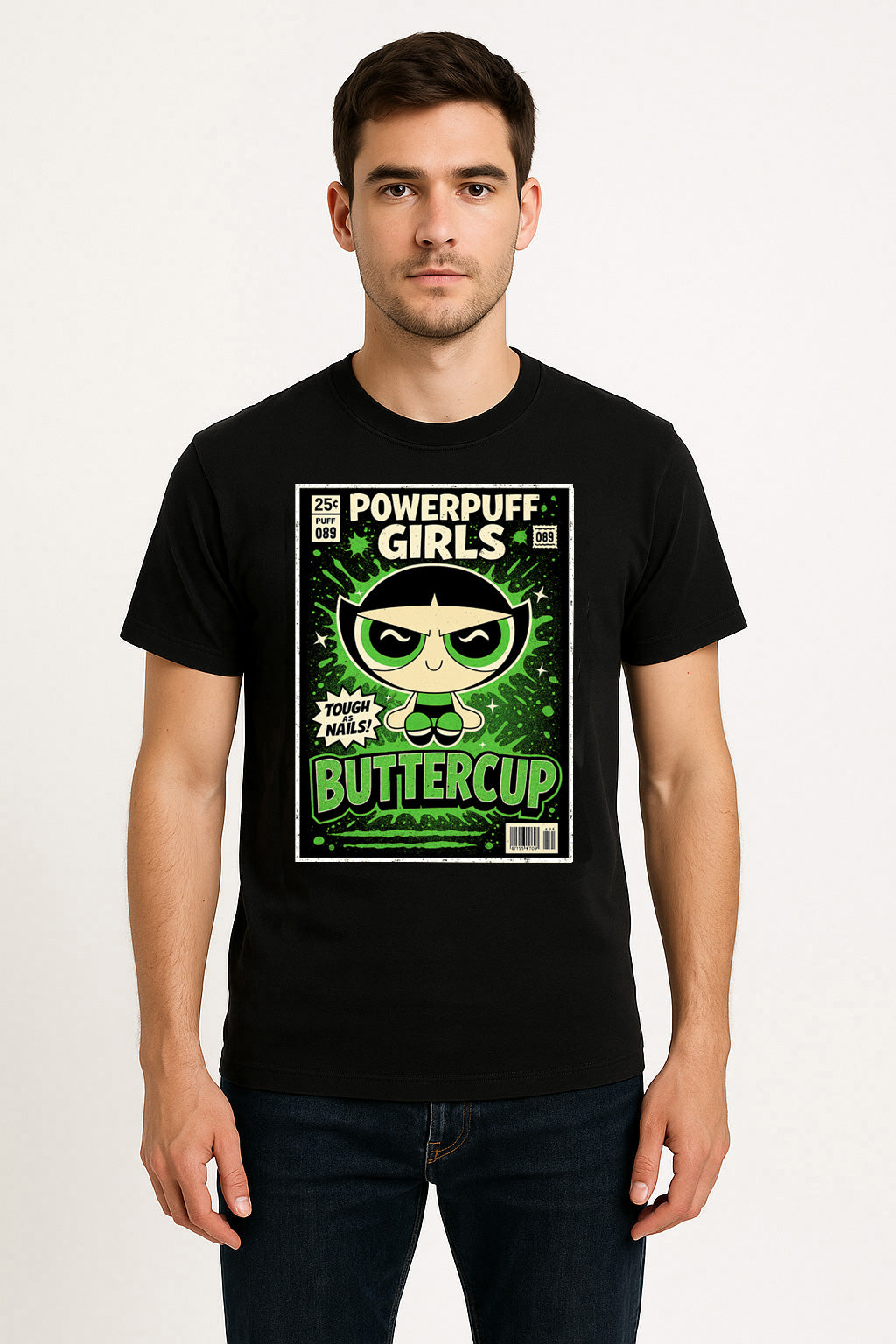 Powerpuff Girls Buttercup Tough As Nails Adults & Kids Unisex T-Shirt