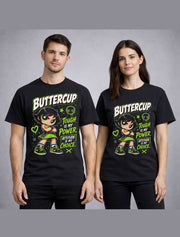Powerpuff Girls Buttercup Tough Attitude Cartoon Graphic Unisex T-Shirt