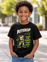 Powerpuff Girls Buttercup Tough Attitude Cartoon Graphic Unisex T-Shirt