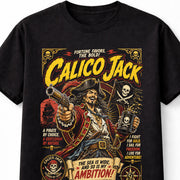 Calico Jack Pirate Captain Skull Flag Buccaneer Graphic Unisex T-Shirt