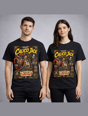 Calico Jack Pirate Captain Skull Flag Buccaneer Graphic Unisex T-Shirt