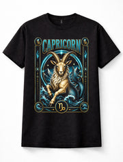 Capricorn Zodiac Sea Goat Astrology Horoscope Birthday Unisex T-Shirt