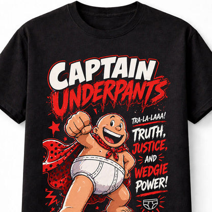 Captain Underpants Tra La La Truth Justice Wedgie Power Unisex T-Shirt