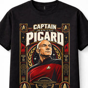 Star Trek Captain Jean-Luc Picard USS Enterprise Unisex T-Shirt