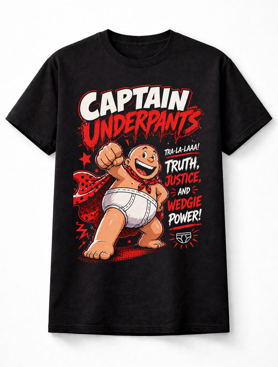 Captain Underpants Tra La La Truth Justice Wedgie Power Unisex T-Shirt