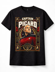 Star Trek Captain Jean-Luc Picard USS Enterprise Unisex T-Shirt