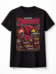 Arizona Cardinals NFL Bird Mascot Football Fan Gift Graphic Unisex T-Shirt