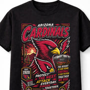 Arizona Cardinals NFL Bird Mascot Football Fan Gift Graphic Unisex T-Shirt