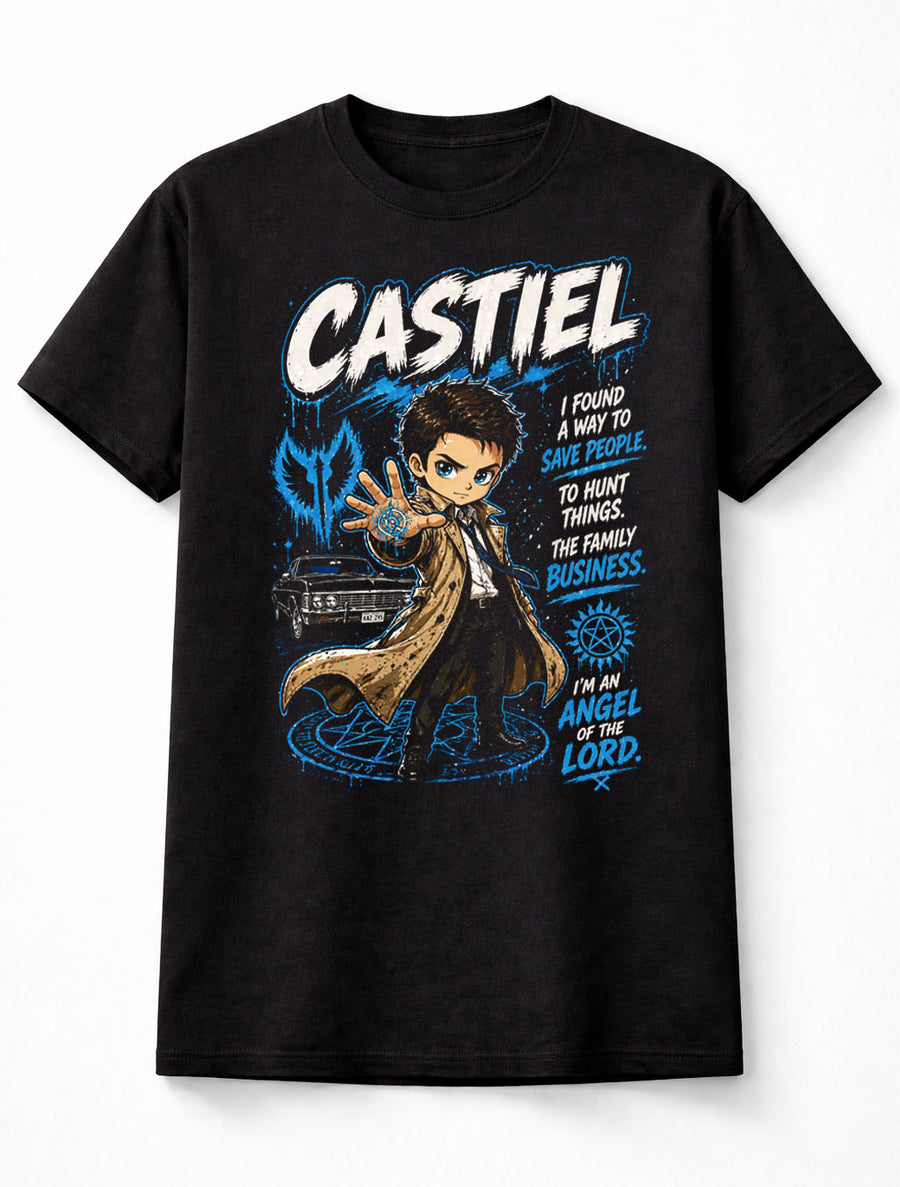 Castiel Supernatural Angel of the Lord Graphic Tee Unisex Adults & Kids T-Shirt