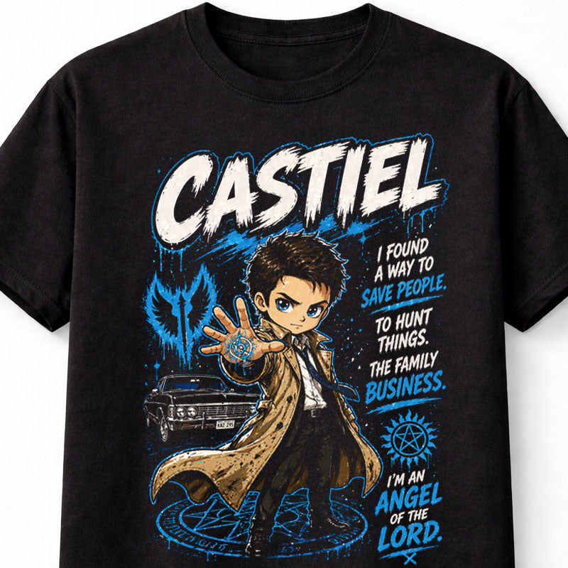 Castiel Supernatural Angel of the Lord Graphic Tee Unisex Adults & Kids T-Shirt