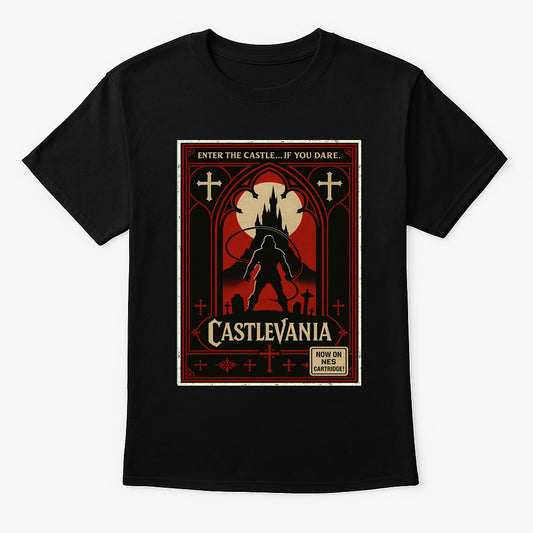 Castlevania Retro Gaming Unisex T-Shirt NES Vampire Hunter Graphic Tee