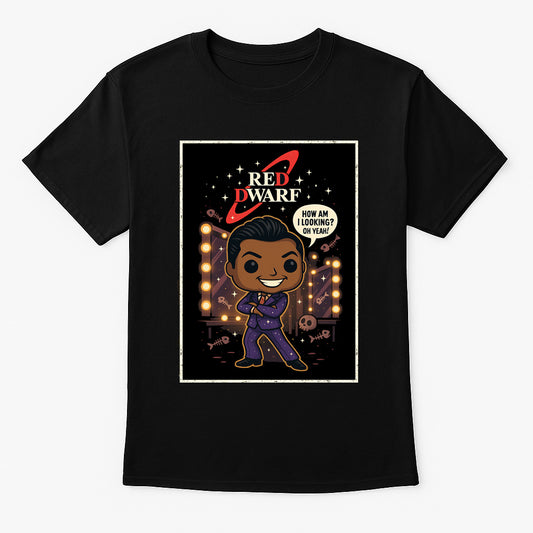 Red Dwarf "The Cat" Retro Comic Graphic T-Shirt – Classic Sci-Fi TV Series Tee