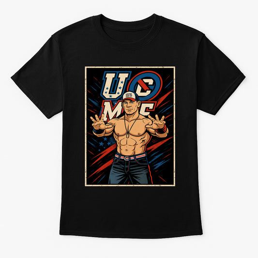 John Cena Hustle Loyalty Respect Retro Wrestling Unisex T-Shirt