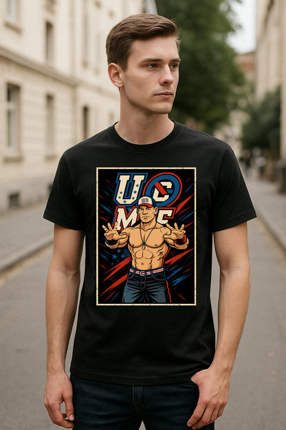 John Cena Hustle Loyalty Respect Retro Wrestling Unisex T-Shirt